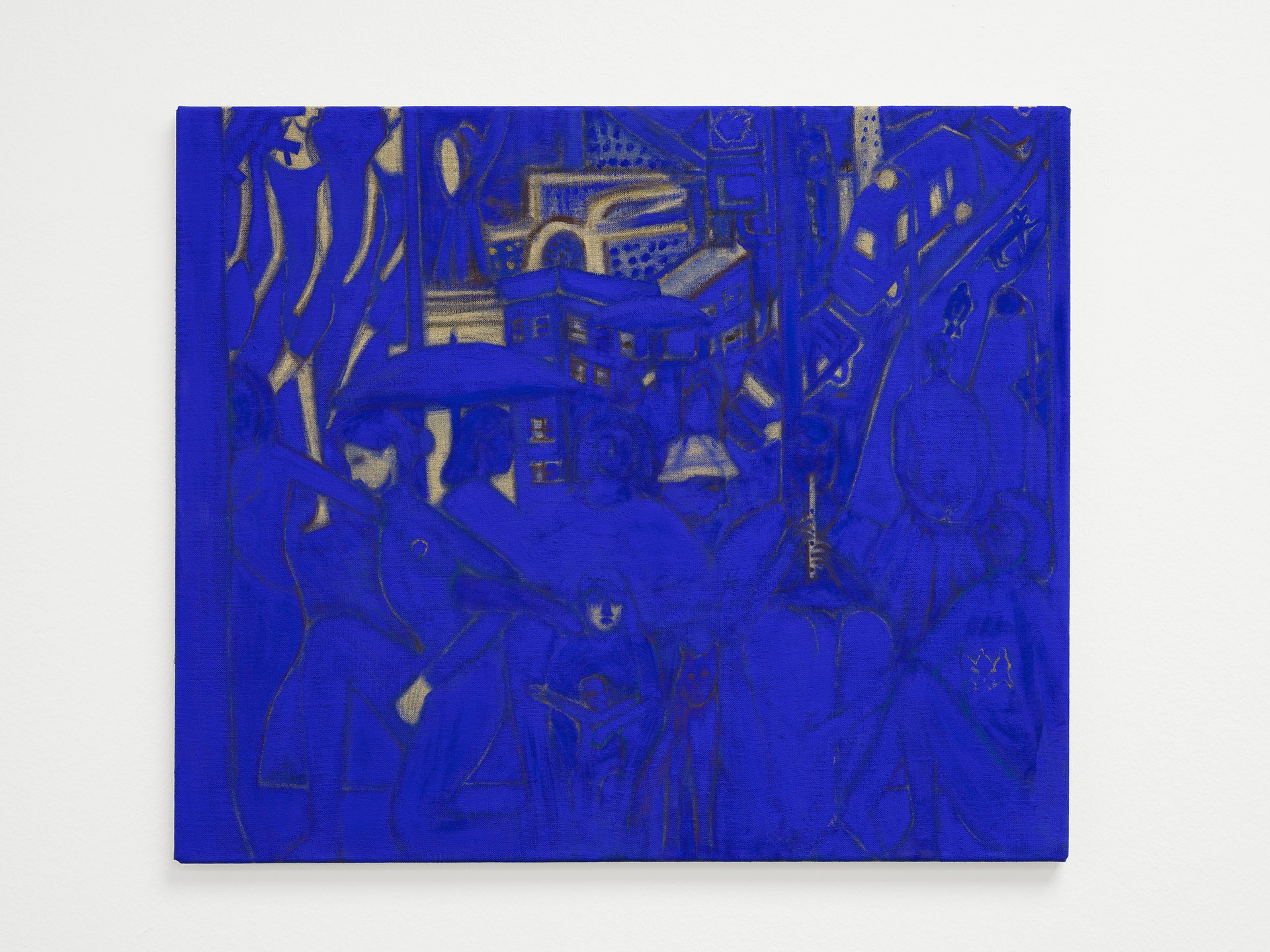 Matthias NogglerCityscape, 2023Gouache on linen55 × 65 cm