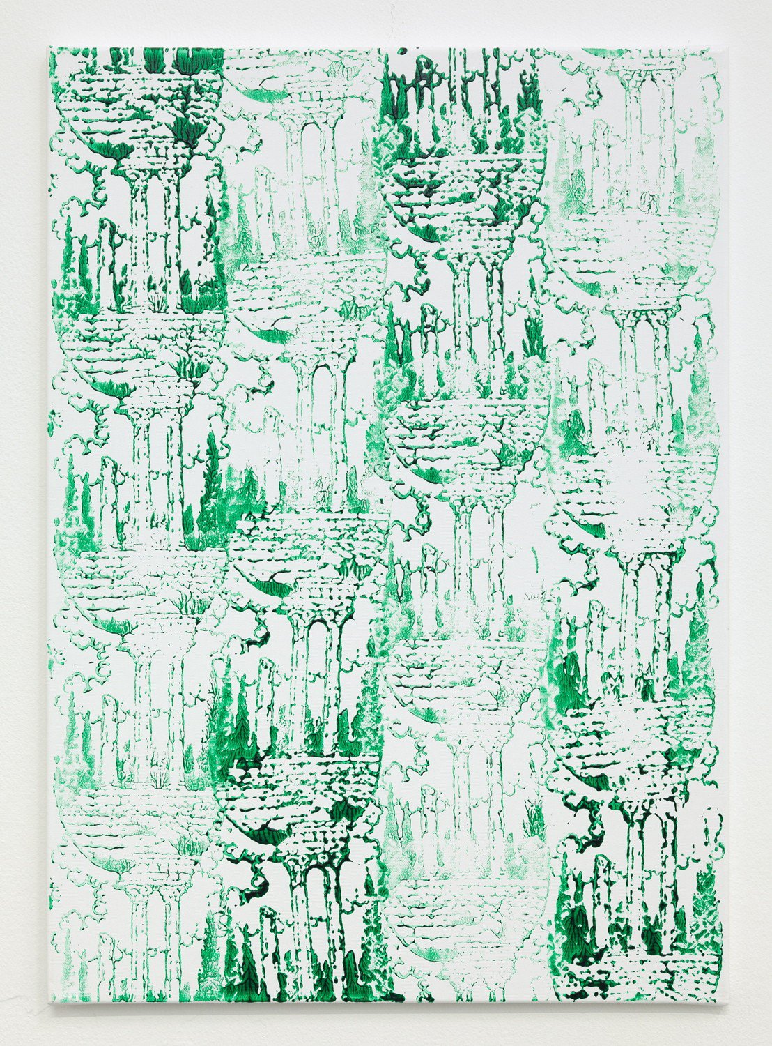 Marius EnghPhthalo Ruins (I), 2013Acrylic on canvas70 x 50 cm