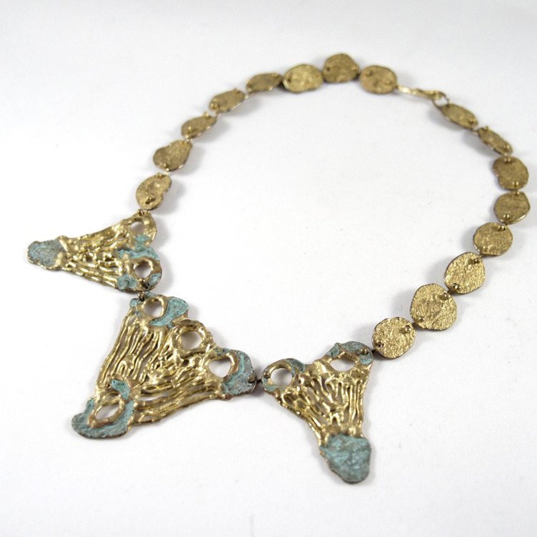 Anne DickNecklace - Verdigris, 1950-70Bronze