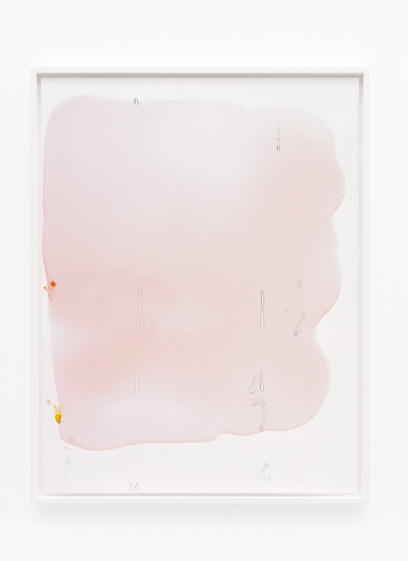 Lisa HolzerThe Party Sequel (Berlin), 2017Pigment print on cotton paper, crystal clear 202/1 polyurethane and acrylic paint on glass110.3 × 86.3 cm