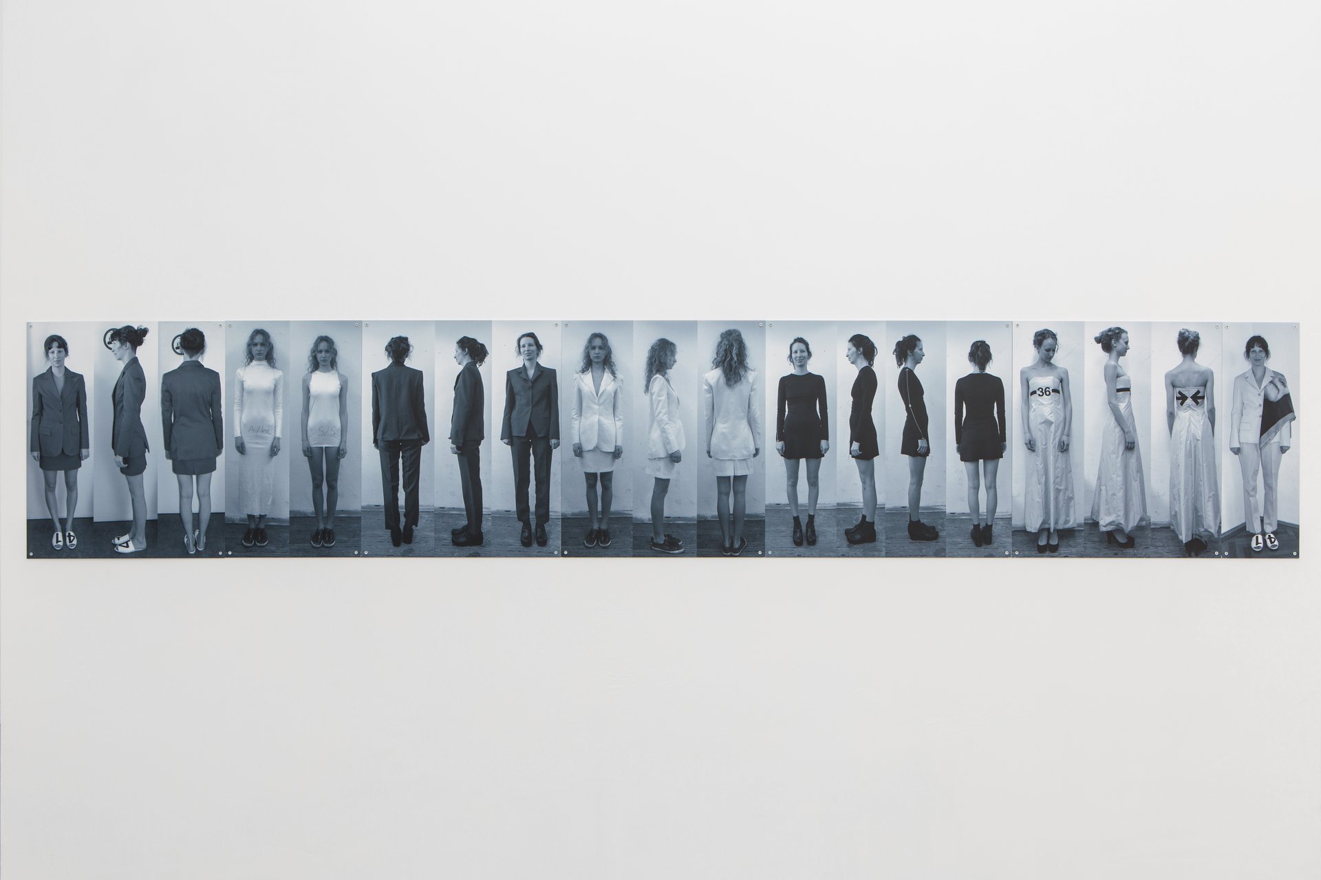 Anna-Sophie BergerFashion is Fast (Fitting 2013), 2019UV print on aluminium50 x 270 cm
