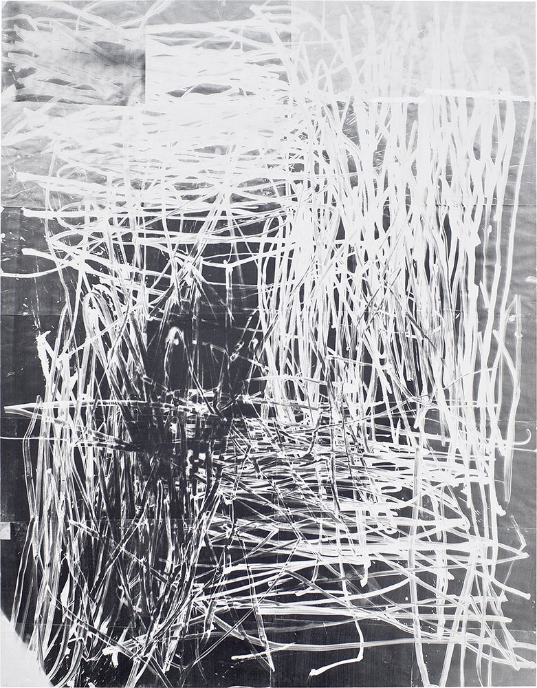 Tillman KaiserUntitled, 2015Silvergelatine, pencil, eggtempera and oil on paper on wood180 x 140 cm