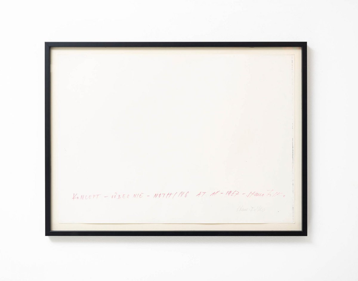 Stano FilkoConcept - Nothing at all, 1972Felt pen and pencil on paper50 x 70 cm