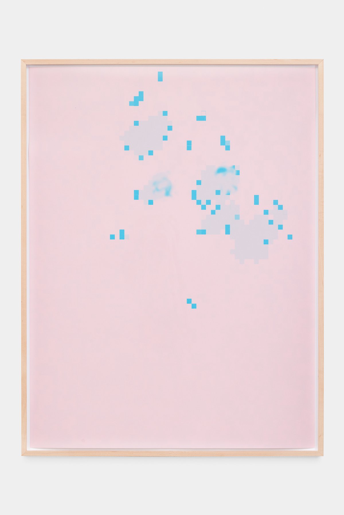 Lisa HolzerUmrella/Rain (pink/cyan), 2023Pigment print on cotton paper110 x 83,5 cm
