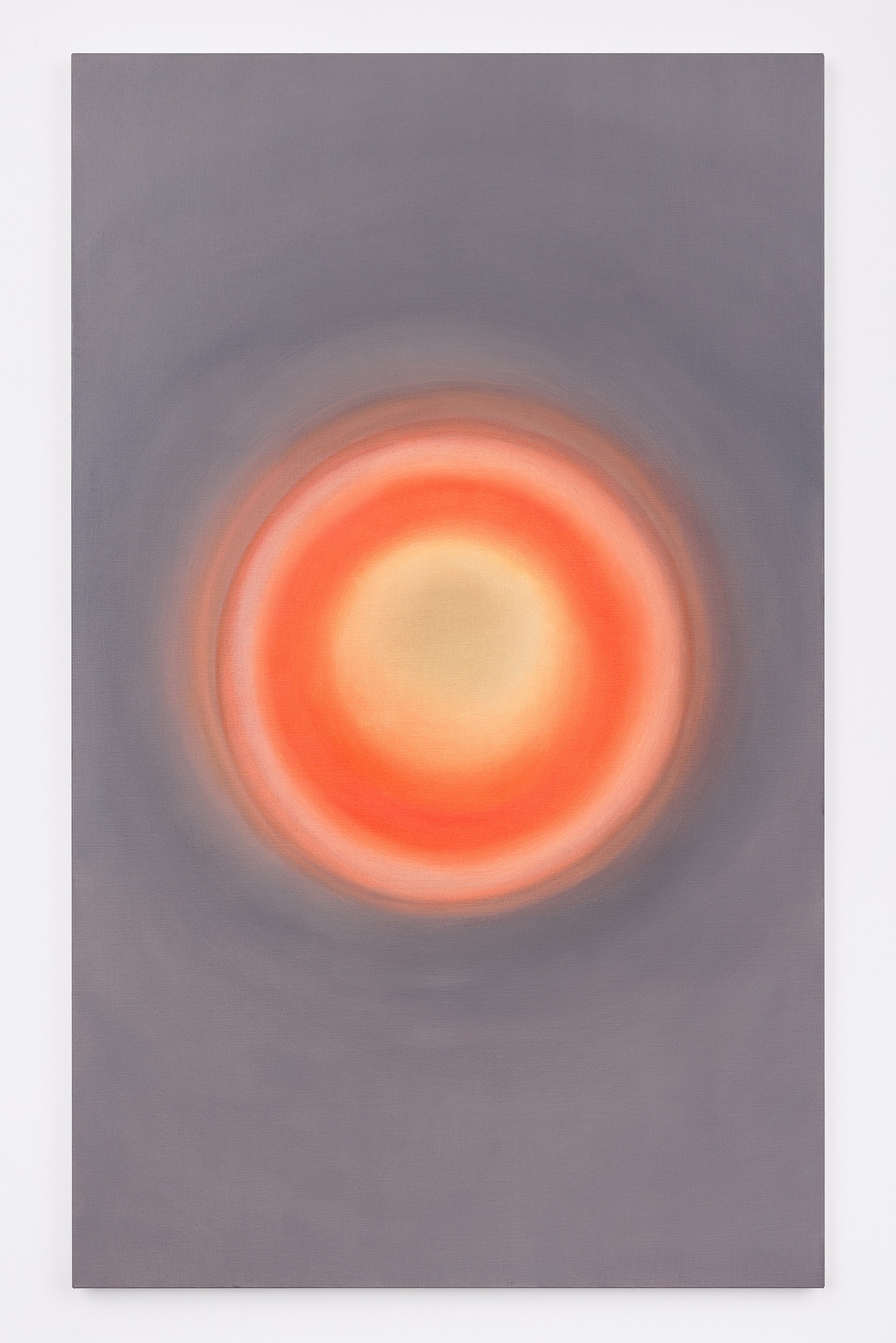 Evelyn Plaschg Big warm disc, 2023 Oil on canvas 165 x 100 cm