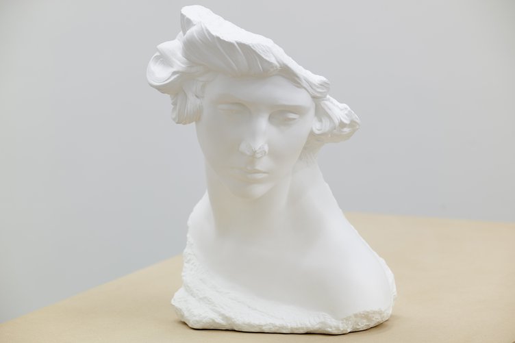 Gaylen GerberSupport, n.d.Oil paint on marble bust by William Reid Dick (1879–1961), United Kingdom39.4 x 26.6 x 26.6 cm