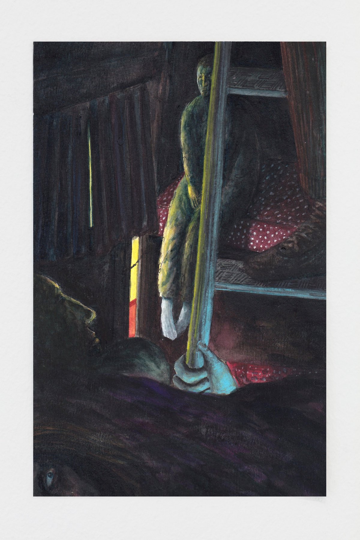 Matthias NogglerLocked Door, 2020Gouache, watercolor and pencil on paper20,5 x 13,2 cm