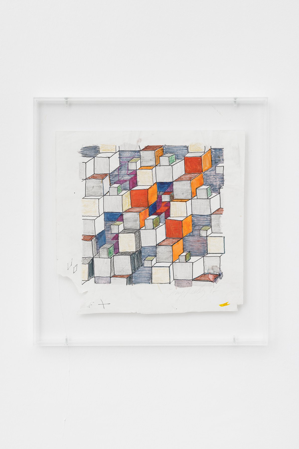 Anna AndreevaPreliminary Sketch, 1967Gouache and pencil on paper36 x 38 cm (framed)