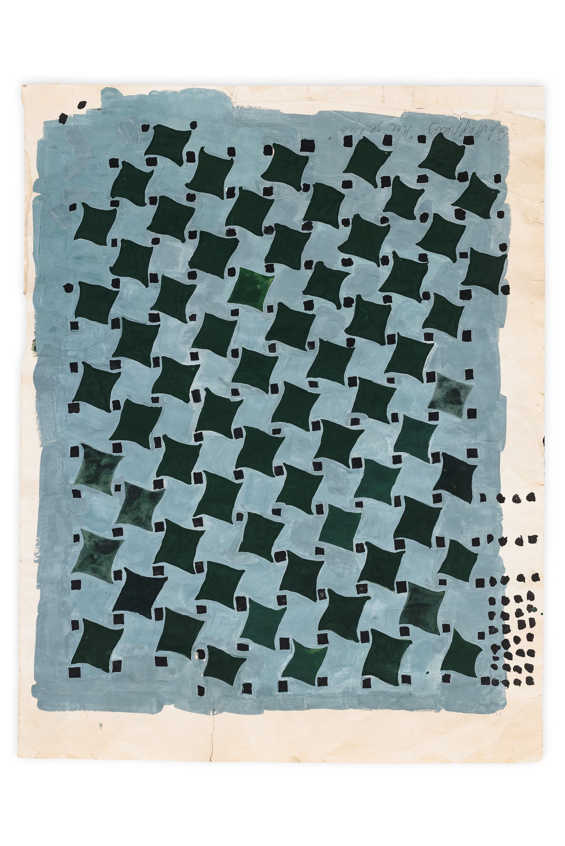 Anna AndreevaThe Grid, 1977Gouache on paper59.5 x 46 cm