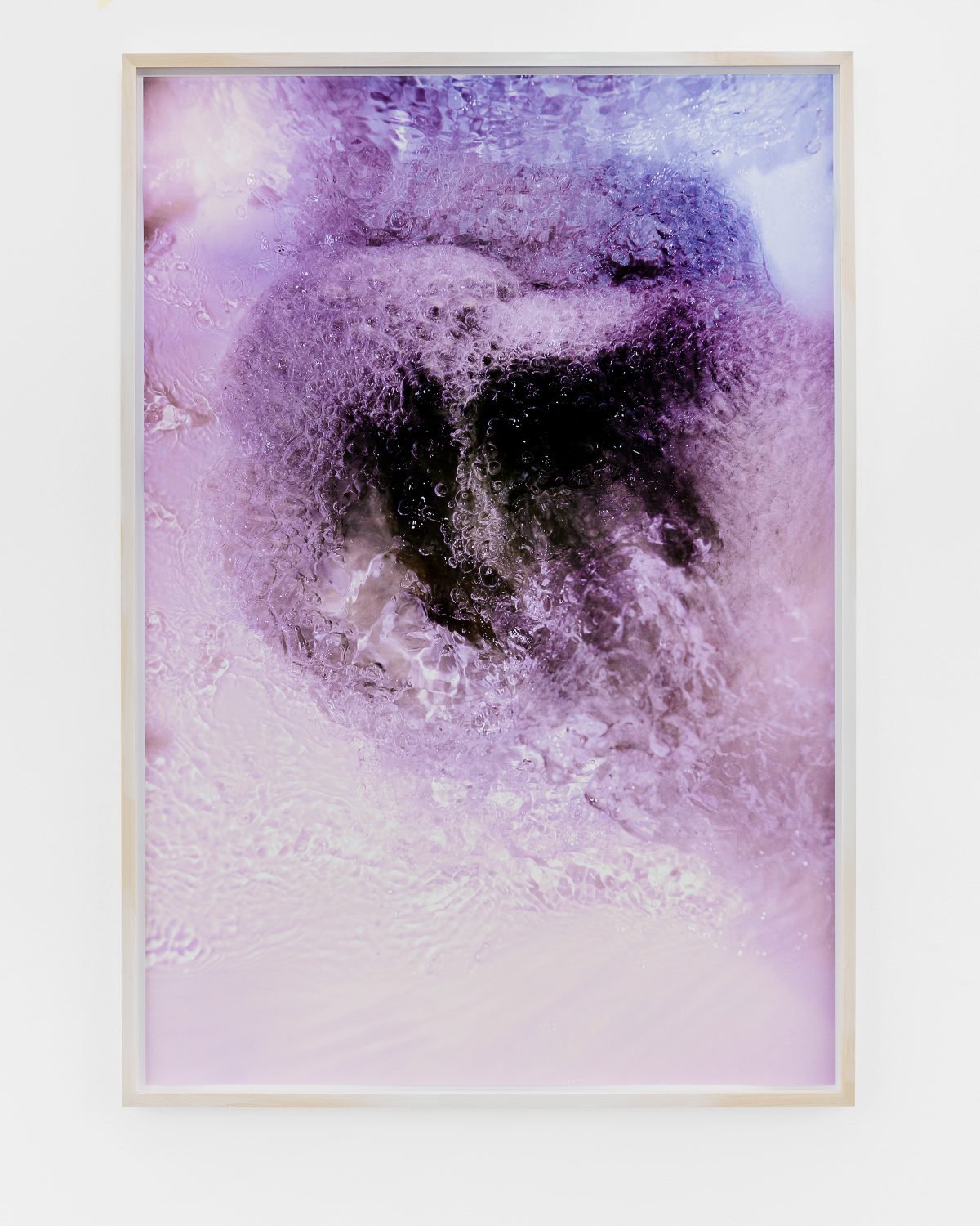 Lisa HolzerFlush (with and without flash), 2019Pigment print on cotton paper, Crystal Clear 202/1 polyurethane on glass, semigloss enamel on wood110.3 x 76 cm