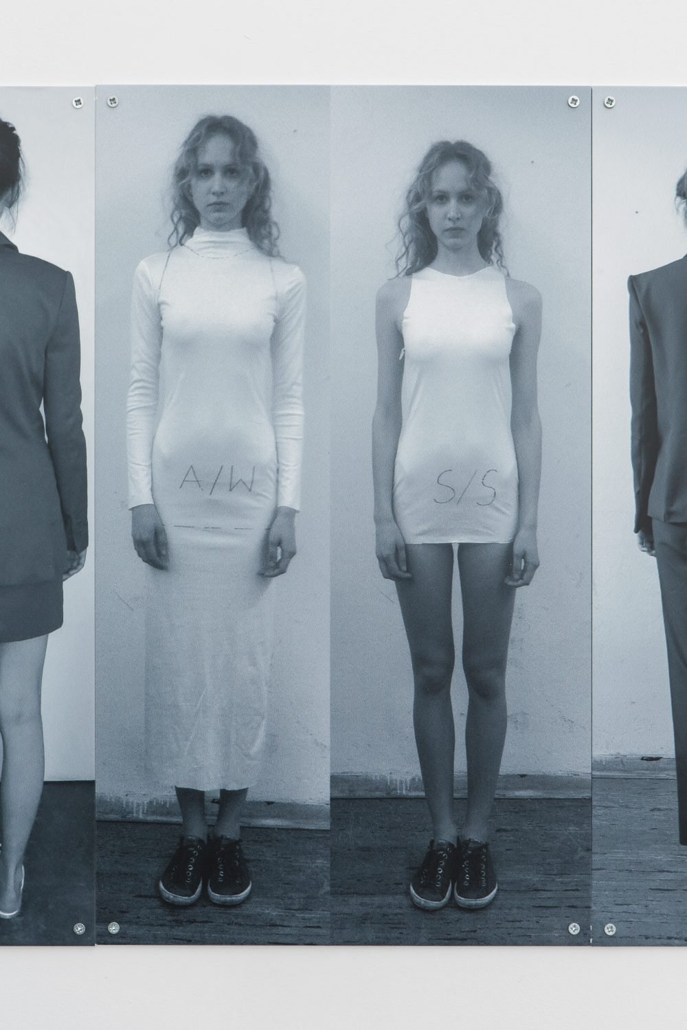 Anna-Sophie BergerFashion is Fast (Fitting 2013), 2019UV print on aluminiumDetail view