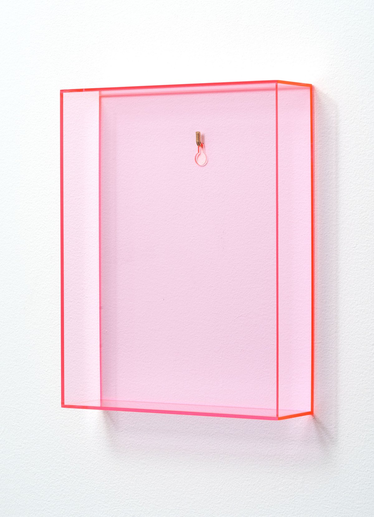 Gerald RockenschaubUntitled, 1991-2018Acrylic glass, brass hook32 x 25 x 7 cm