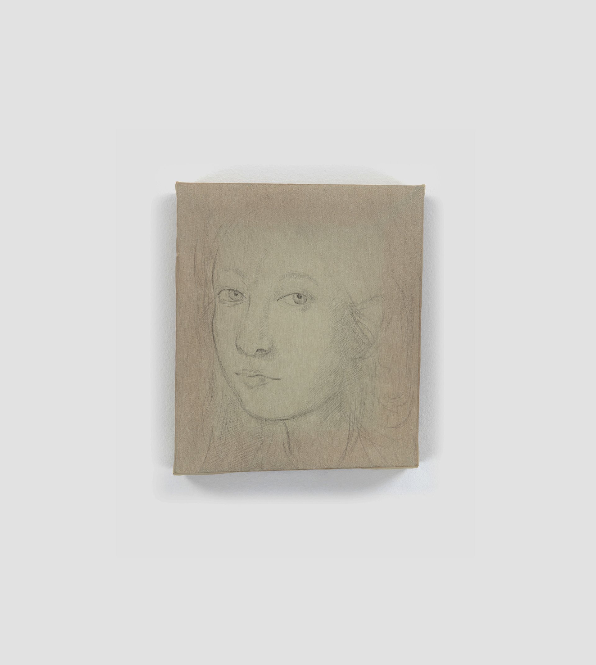 Leah Ke Yi ZhengUntitled (Cosimo Plovasco di Rondo), 2022Pencil and ink on silk over mahogany stretcher6 ¾ x 8 in / 20.3 x 17.1cm