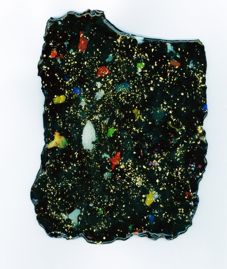 Nick ParkerUntitled, 2013Dyed cement, epoxy resin, foil19 x 14 cm