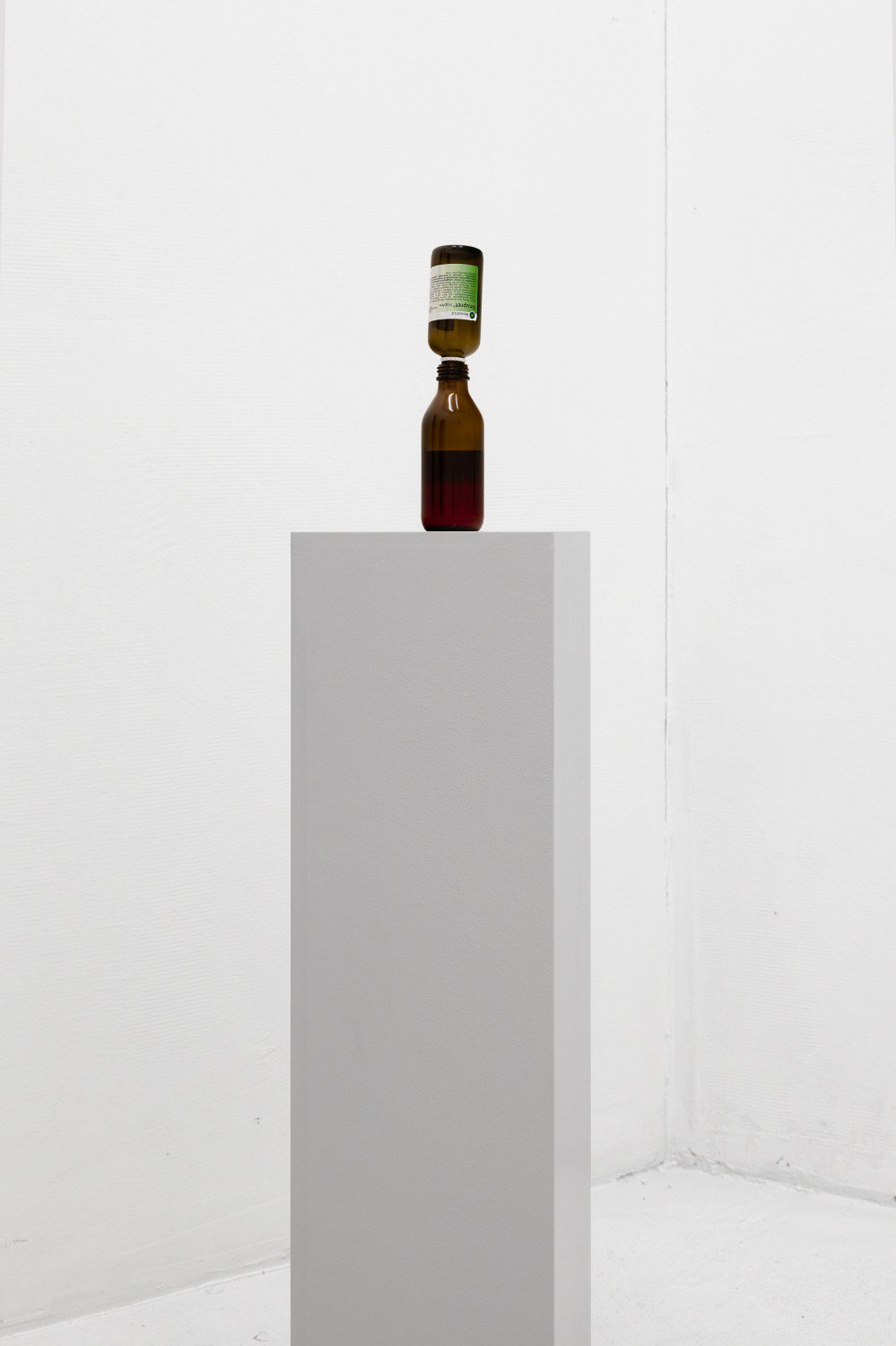 Benjamin Hirteo.T., 2013Wick cough sirup, sinupret drops, plinth25 x 165 cm