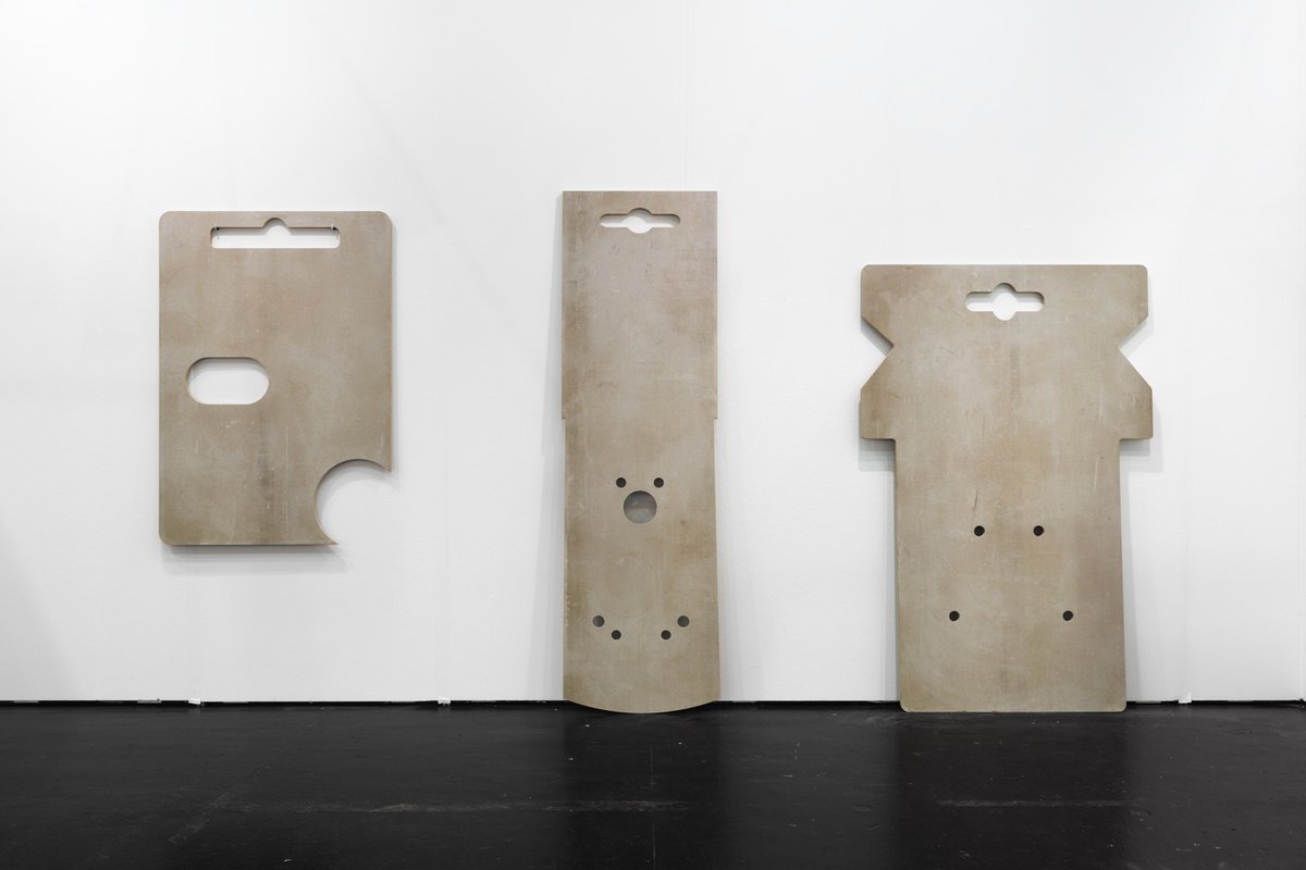 Benjamin HirteUntitled (tags), 2014Cement treated chipboard