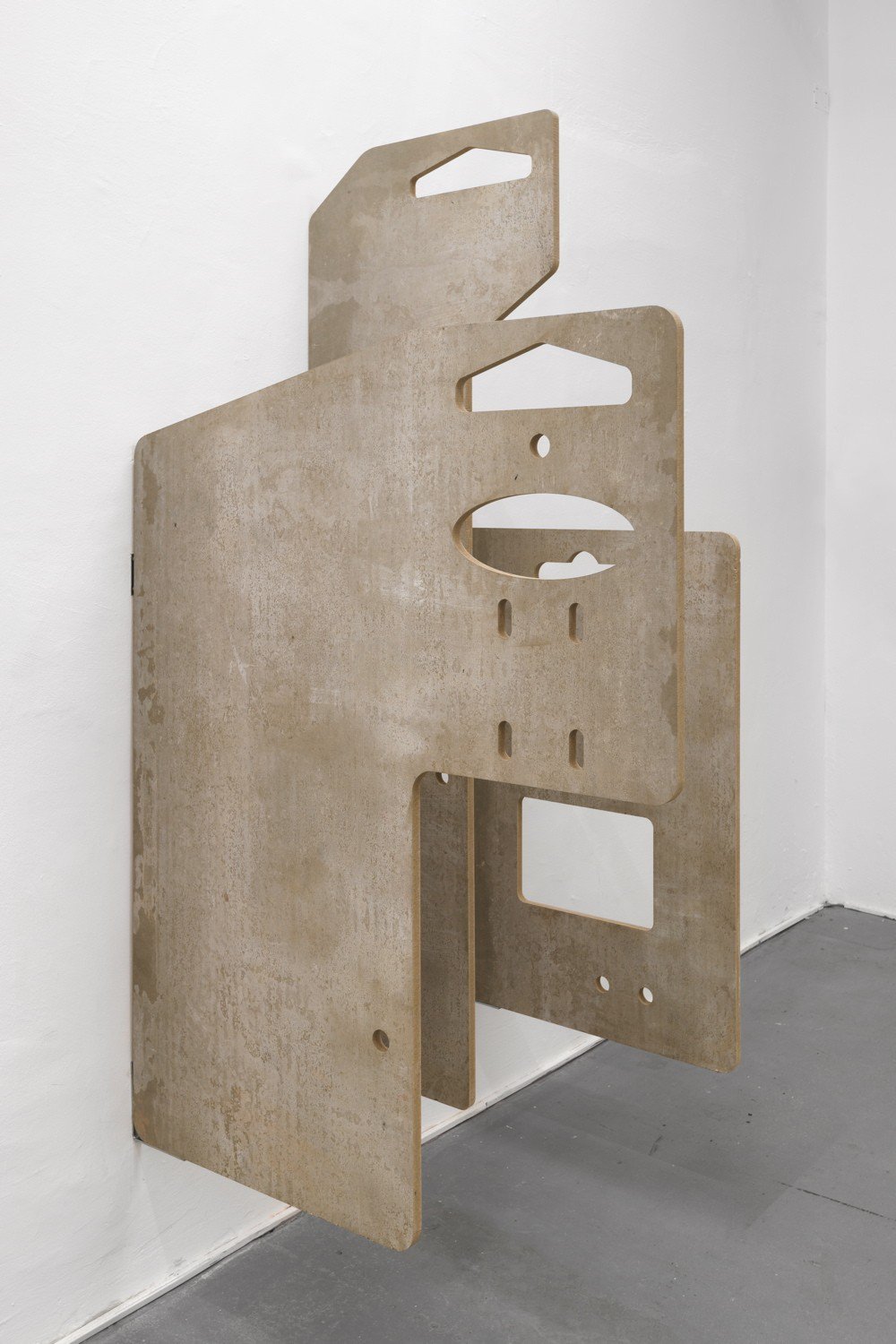 Benjamin HirteUntitled (tags), 2014Cement treated chipboard