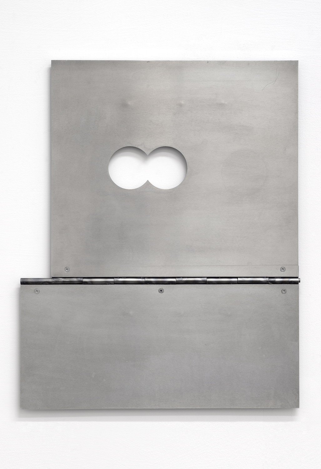 Benjamin HirteUntitled (hinge series), 2014Aluminium, steel45 x 50 cm