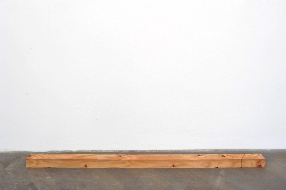 Julien BismuthWholes and parts, 2011Wood100 x 4 x 4 cm