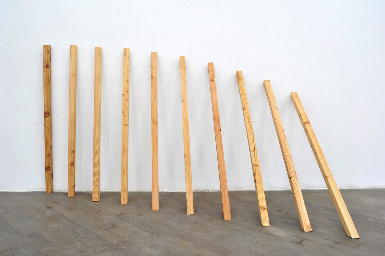 Julien BismuthWholes and parts, 2011Wood100 x 4 x 4 cm