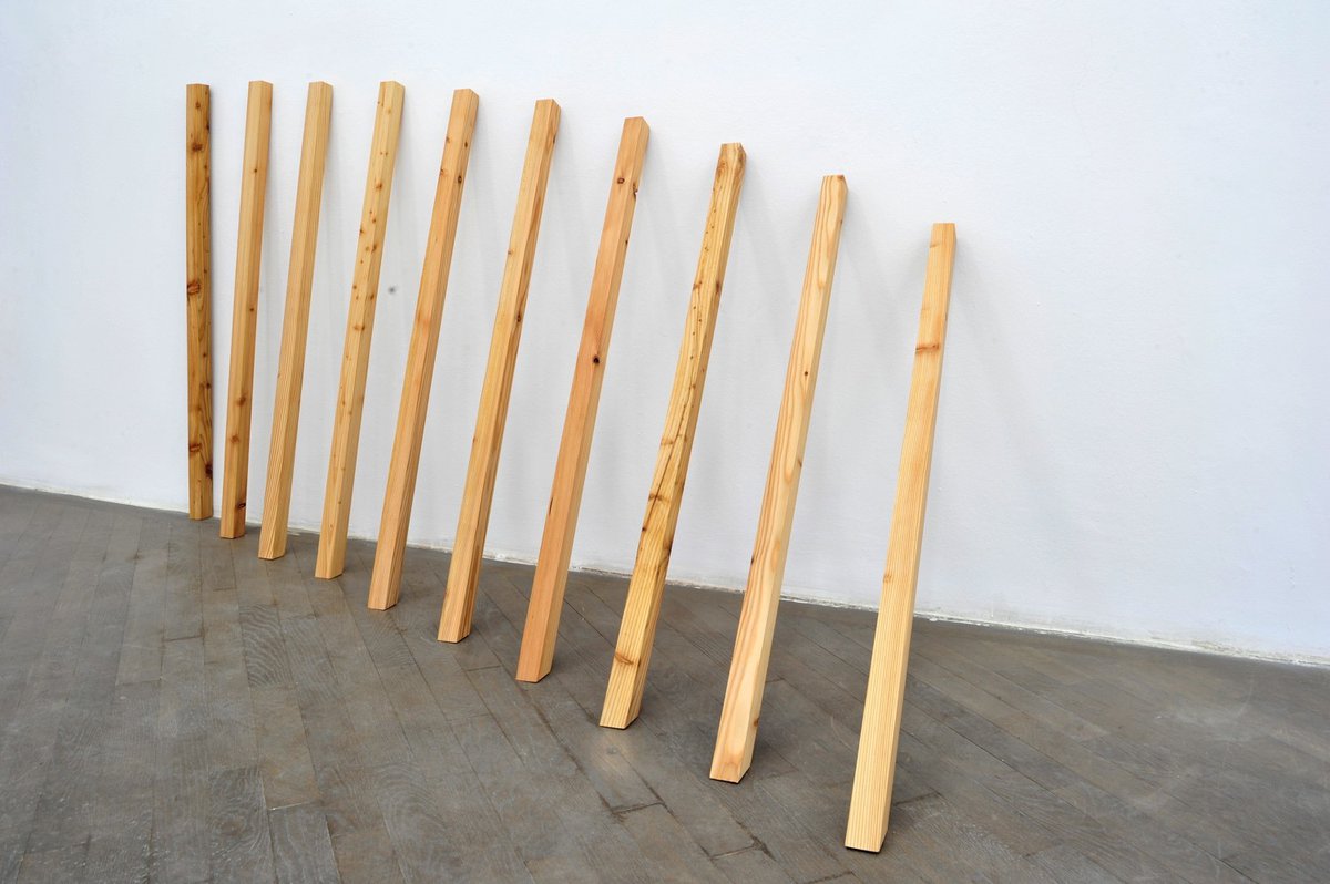 Julien BismuthWholes and parts, 2011Wood100 x 4 x 4 cm