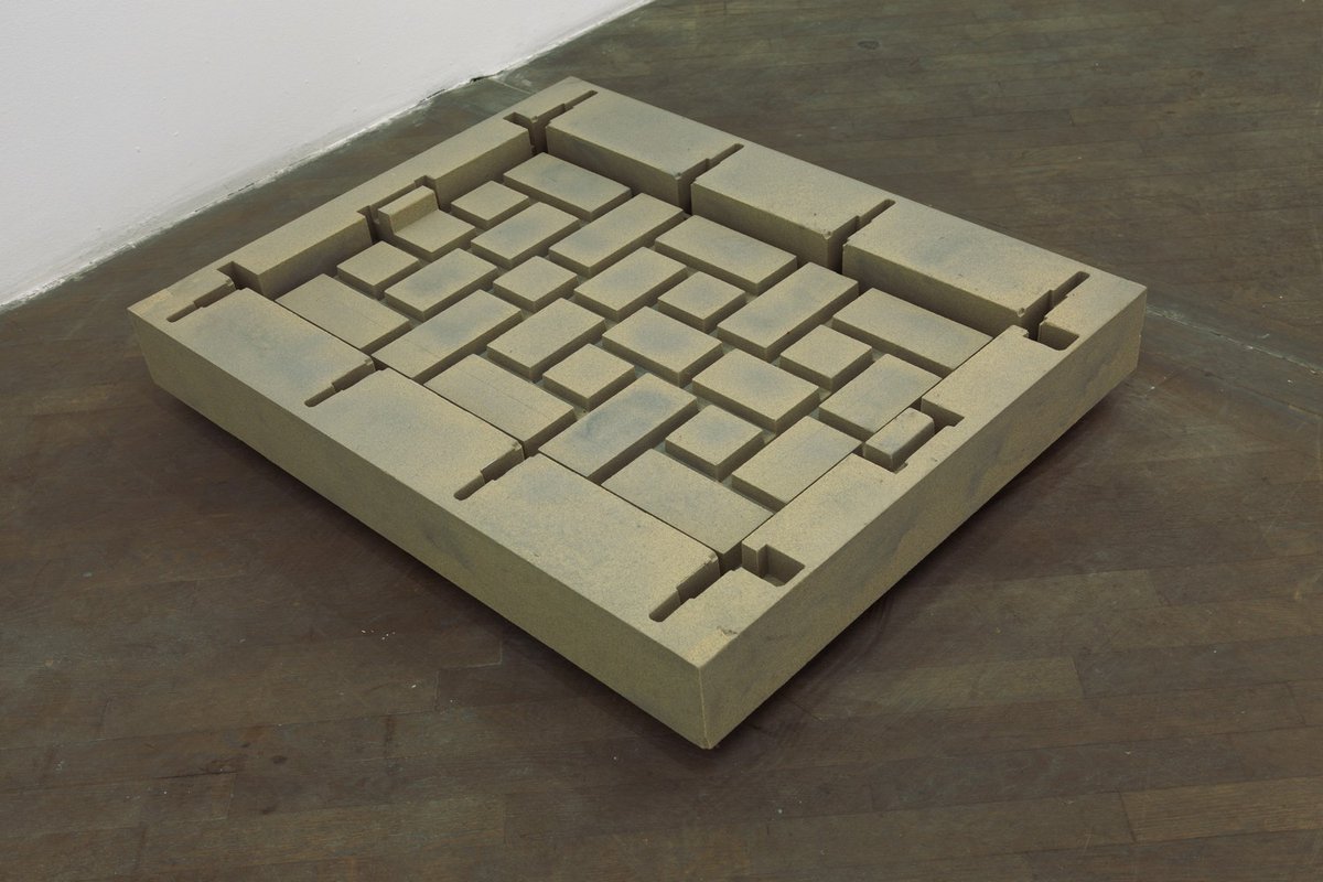 Plamen DejanoffThe Bronze House (Lost Form) V, 2012Sandstone80.5 x 100.5 x 12.5 cm