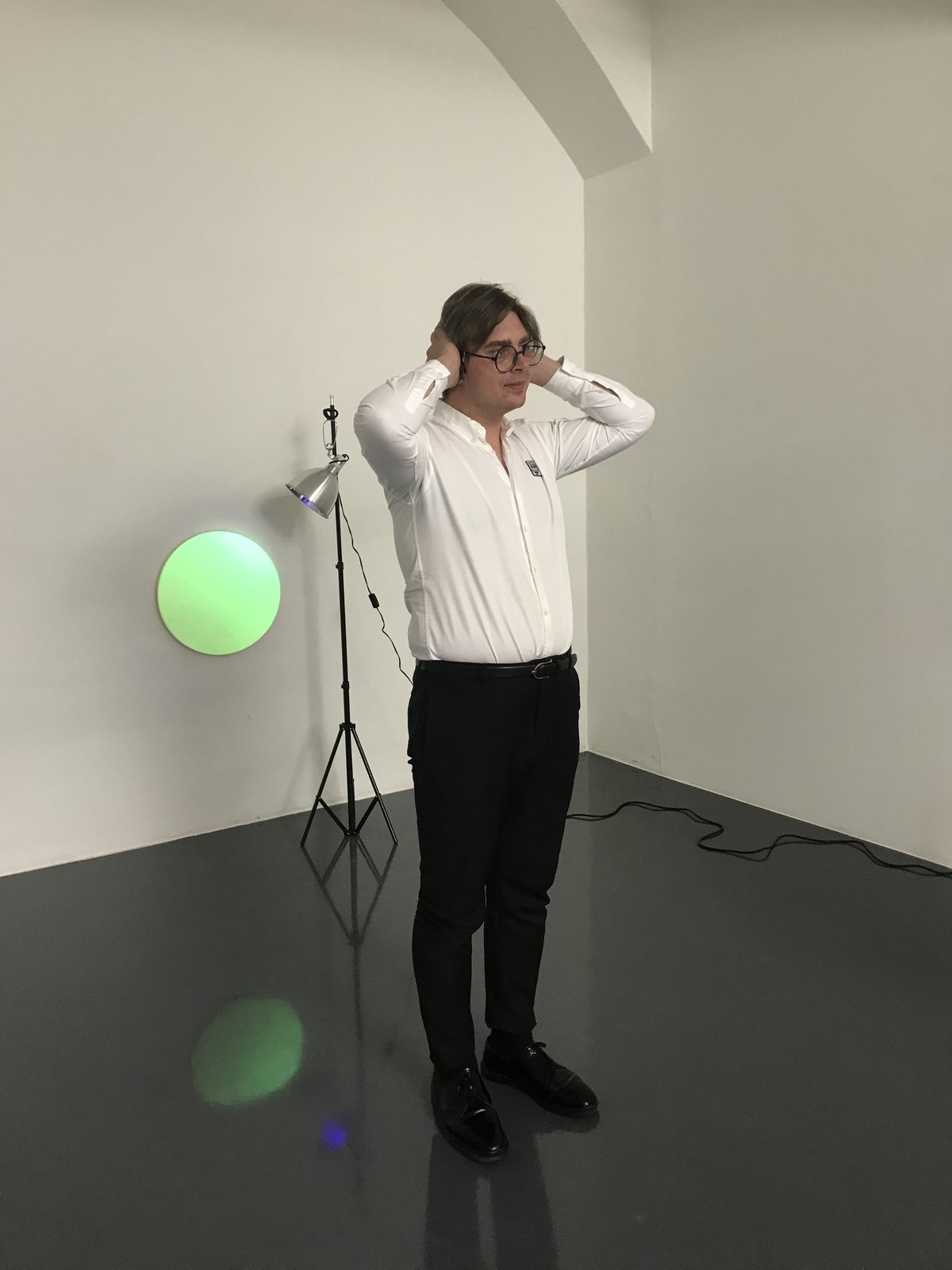 Anna-Sophie BergerTell me what to do, 2021Performance with Audrius Pocius at the Opening of A Sculpture in Search of an AuthorLayr Seilerstaette, Vienna