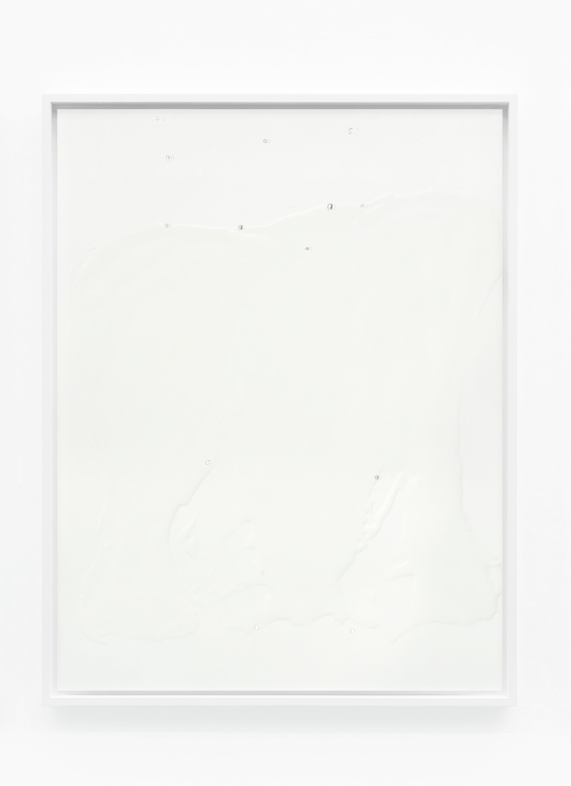 Lisa HolzerNot yet titled, 2016Pigment print on cotton paper, crystal clear 202/1, polyurethane and acrylic paint on glass110.3 x 86.3 cm
