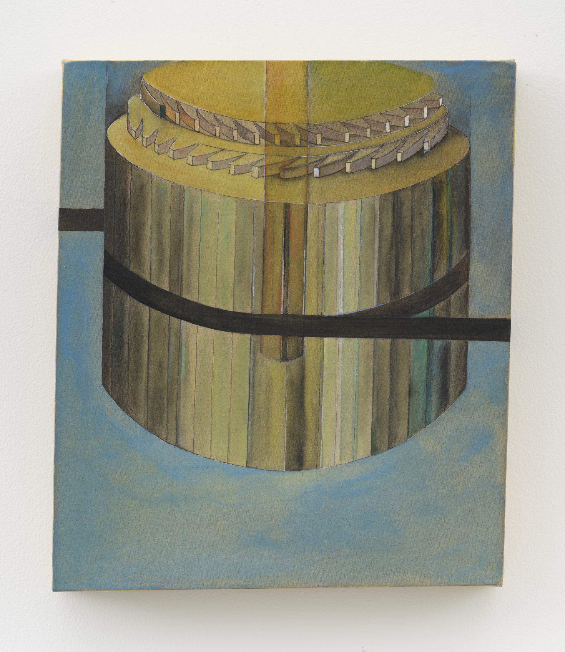 Leah Ke Yi ZhengUntitled (fusée), 2023Pigments and acrylic on silk over mahogany stretcher29,8 x 25,4 cmCourtesy Zeno X Gallery, Antwerp, Photo: Peter Cox