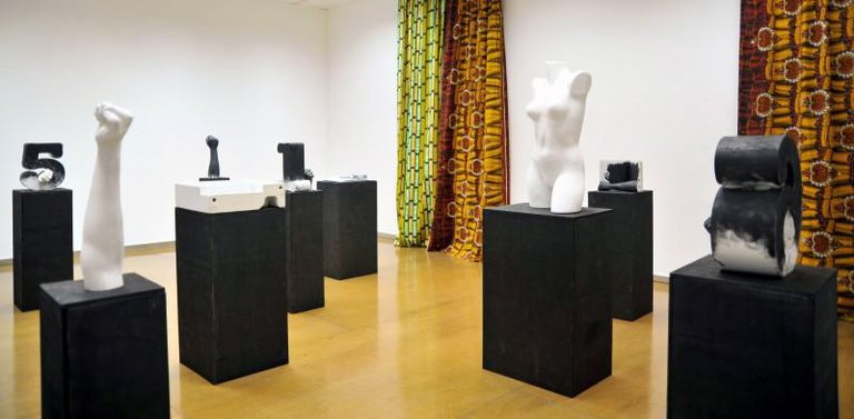 Lili Reynaud-DewarInstallation viewSome Objects Blackened and a Body too, Mary May, Glasgow, 2011