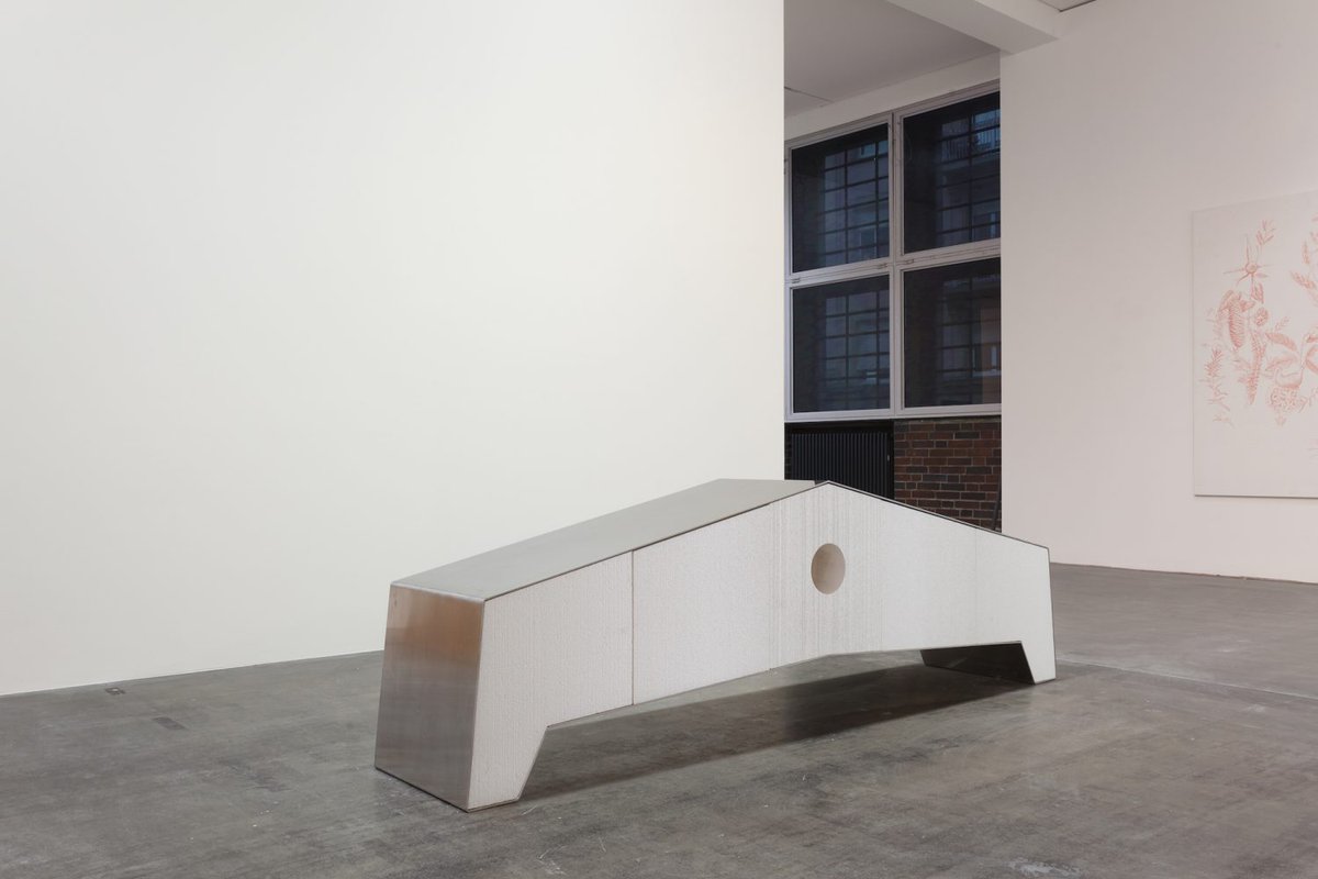Benjamin HirteJoint, 2015Aluminium, styrofoam70 x 250 x 50 cmInstallation view, MMK Frankfurt, Frankfurt, 2015