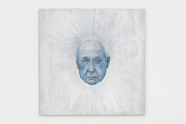 Matthias Noggler, Portrait of Hermann Czech, 2022, Gouache on canvas, 61 x 60,5 cm