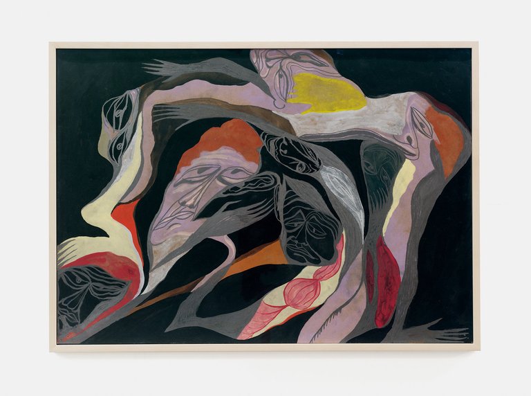 Matthias Noggler, Enclosure, 2018, Gouache and pencil on paper, 42 x 59.4 cm