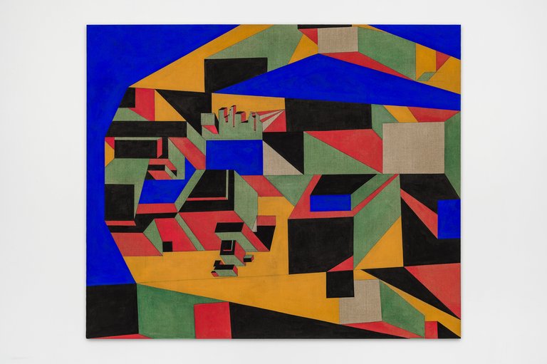 Matthias NogglerUrban Fabric, 2024Gouache and colored pencil on linen160.5 x 190.5 cm