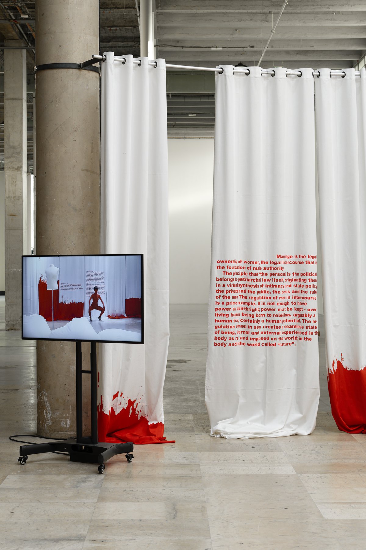 Lili Reynaud-DewarInstallation viewExposed, Palais de Tokyo, Paris, 2023