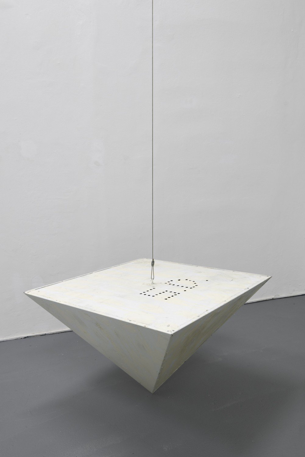 Stano Filko5.D., ca. 2005Painted aluminum, steel wire90 x 90 x 65 cm