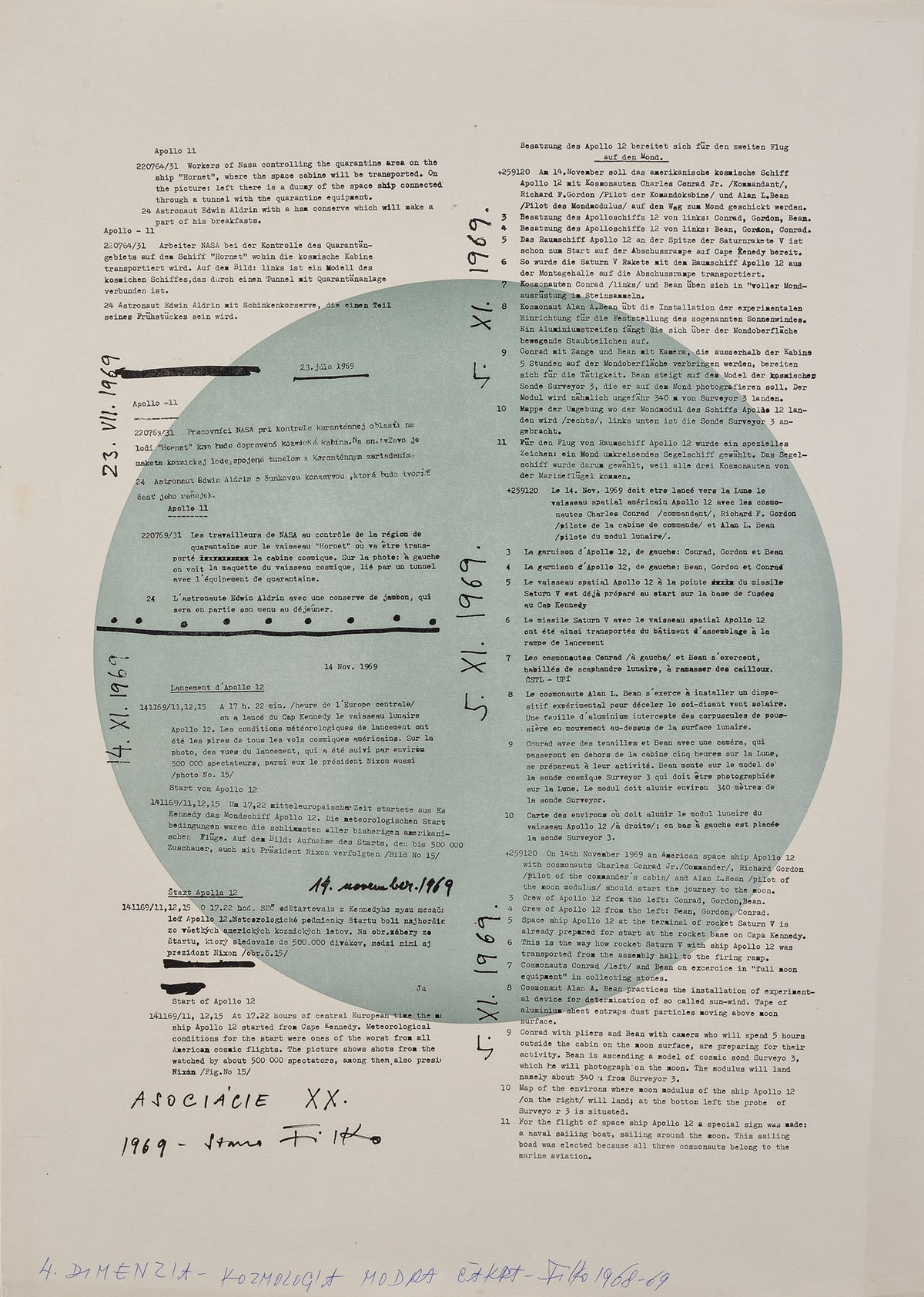 Stano FilkoSheet from AssociationsAlbum of graphic sheets with their original cover, serigraphy and offset print on paperca. 70 x 50 cm