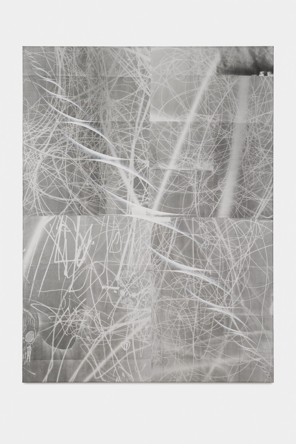 Tillman KaiserUntitled, 2018Black and white photo on paper on canvas200 x 150 cm