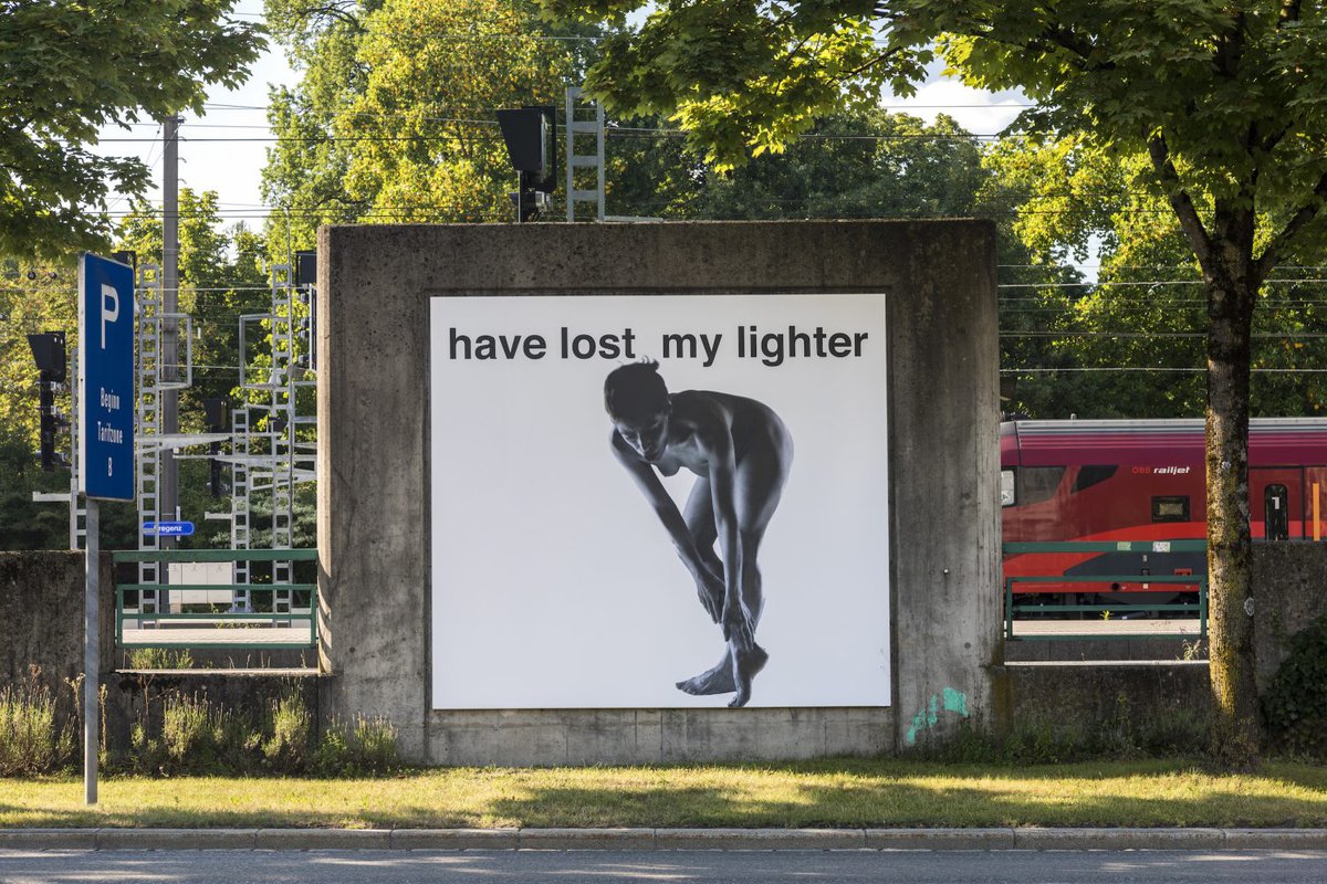 Lili Reynaud DewarInstallation viewOops, I think I may have lost my lighter somewhere on the ground... Could someone please be so kind to come here and help me find it?, Kunsthaus Bregenz, Bregenz, 2018