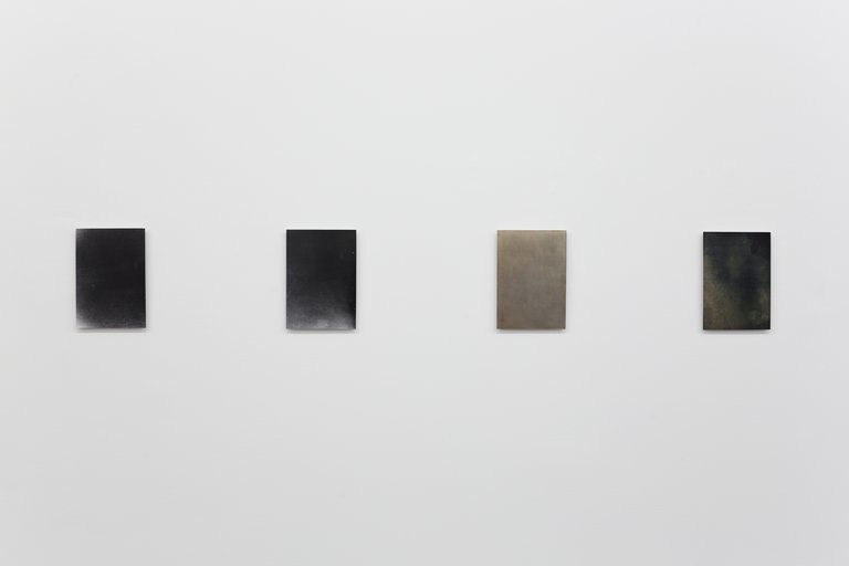 Gaylen Gerber, 2012Installation view: Liz Deschenes, Untitled (Gaylen Gerber #1 - 4), silver gelatin prints mounted on aluminum, 2002,each: 17.7 x 12.7 cm (7 x 5 inches)Wallspace, New York