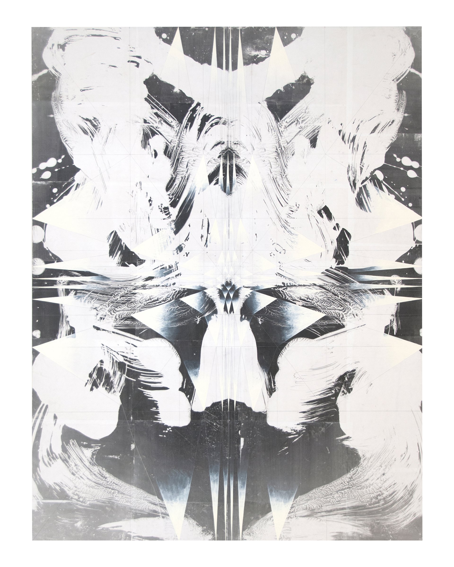 Tillman KaiserUntitled, 2015Silvergelatine, eggtempera and oil on paper on wood180 × 140 cm