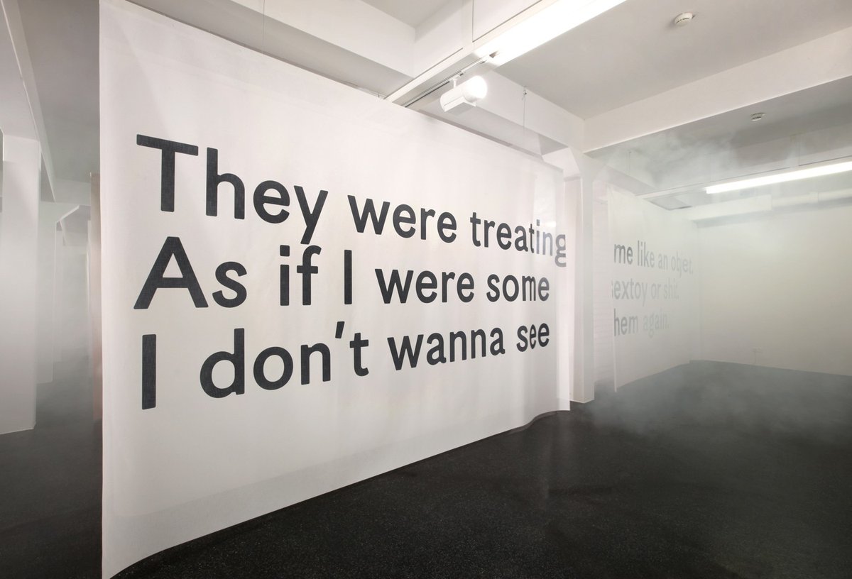 Philipp Timischl&quot;They were treating me like an object. As if I were some sextoy or shit. I don&#x27;t wanna see them again.&quot;, 2014/15Installation viewKM-Künstlerhaus, Halle für Kunst und Medien, Graz