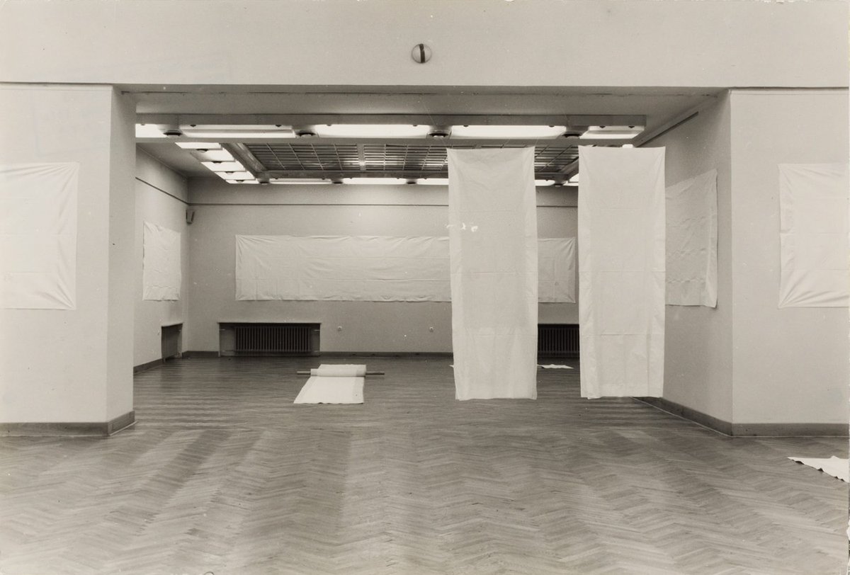 Stano Filko, Miloš Laky, Ján ZavarskýA White Space in a White Space, 1973Installation viewThe Brno House of Arts, Brno